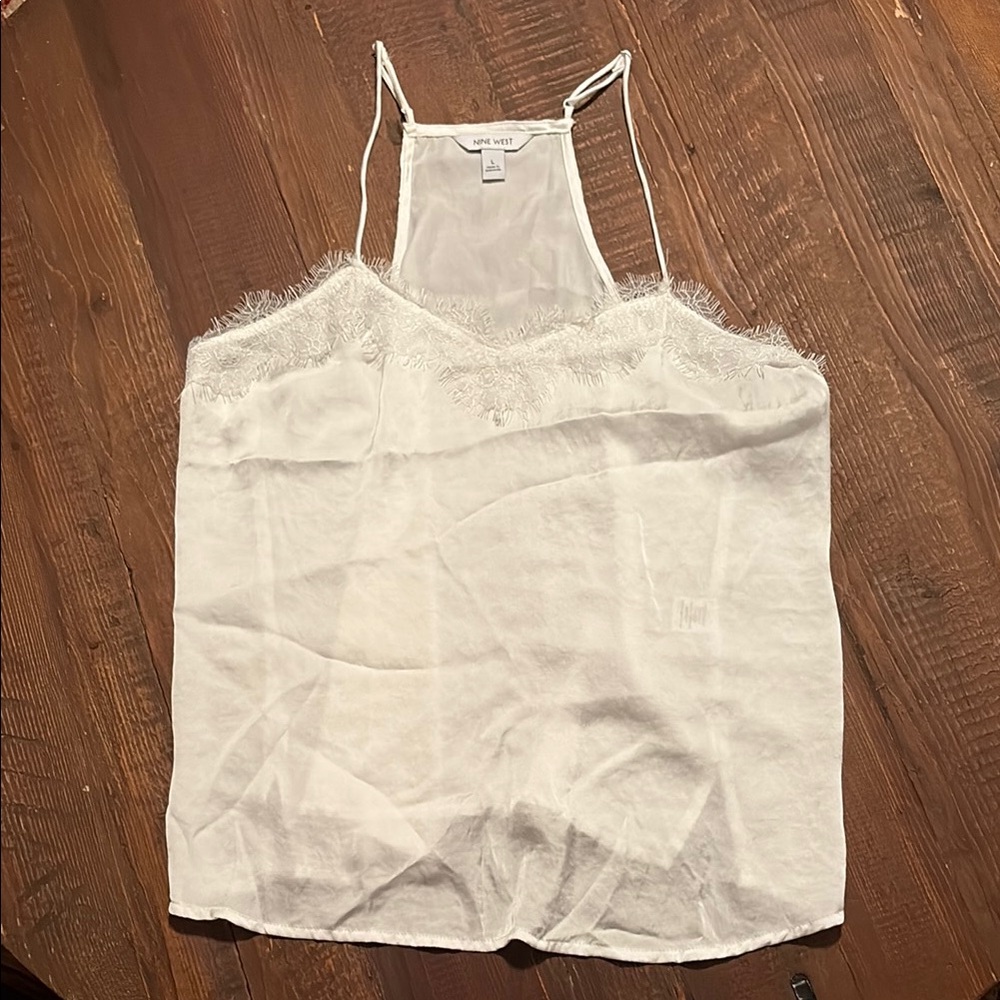Nine West Cream Sleeveless Camisole Top
